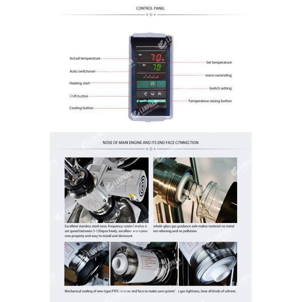 CE Stainless Steel Elevating Lab Rotary Evaporator