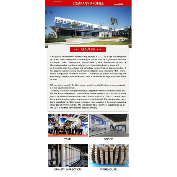 Customizable Industrial RO Membrane 11000GPD Stable Water Purification Membrane