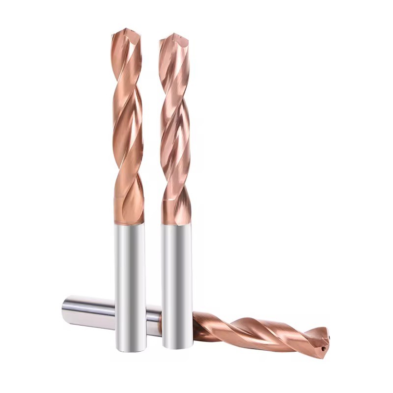 CNC Carbide Twist Drill HRC 50 60 Coated Tungsten Solid Carbide External Cooling Drill Bits Drilling Tools for Alloy Machining