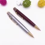 Custom Logo Engraved Twist Metal Pen black color metal ball pen