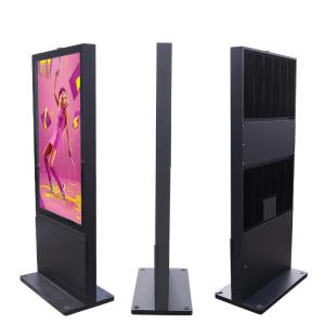 Wholesale 49inches Fanless Outdoor Advertising Screen Drive Thru System LCD Menu Board Waterproof Kiosk Totem Digital Signage from china suppliers