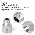 Round Stainless Steel Pipe Fittings NPT Reducing Cast Pipe Adapter Fitting