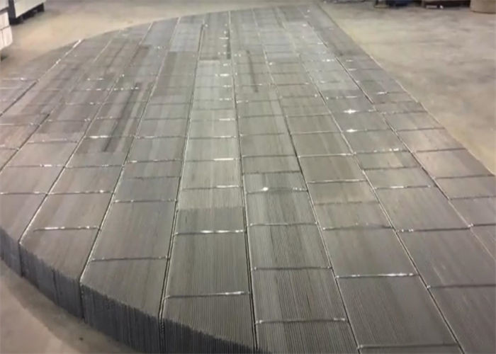 Width 800mm 304sus Sulfuric Acid Plant Filtration Separation Wire Mesh Demister