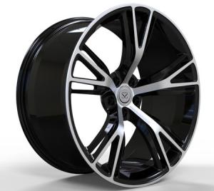 Wholesale 20 Inch Black Machined Face T6 One Piece Forged Wheels For Bmw X5 X6 from china suppliers