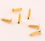Gold Color Small Metal 8mm Screws For Box Accessories