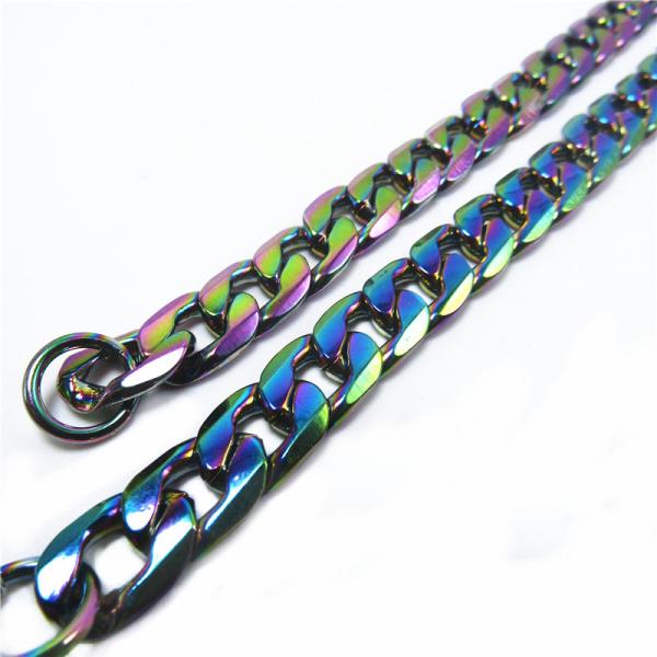 New styles ladies bag shoulder strap hardware accessories rainbow bag chain