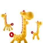 Giraffe Baby Teether Toy ，Natural & Organic BPA-Free Silicone ， Textured Infant