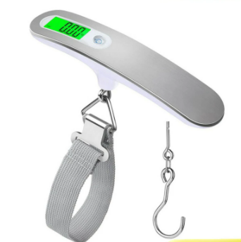 Mini Electronic Hanging Luggage Scale 50kg LCD Digital Weighing Scale Stainless Steel ABS Material OEM Small Hanging Scales