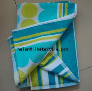 Wholesale 100% cotton yarn dyed beach towel , loop , 30X60