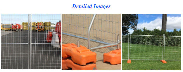 Galvanized Welded Mesh Filled Steel Temporary Fence For Sports Events