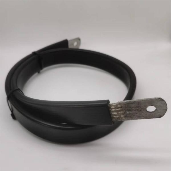 Quality Flat Flexible Electrical Copper Braided Connectors High Temperature Resistance for sale