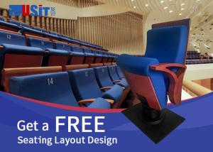 Wholesale Aluminium Alloy 580mm Church Auditorium Chairs With Cup Holder from china suppliers