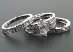 10K 14K Gold Engagement Wedding Ring , 0.68ct 56pcs Natural Diamond ring ODM
