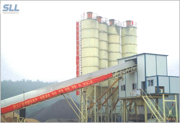 HZS50 Ready Mix Batching Plant , Ready Mix Concrete Plant Without Cement Silo