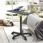 Contemporary Black Wooden Grain Desk for Custom Pneumatic and Coffee Standing