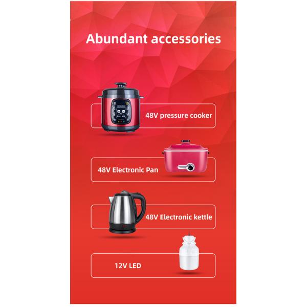 Portable Solar Generator 2000W 48V Lithium Camping Battery Pack