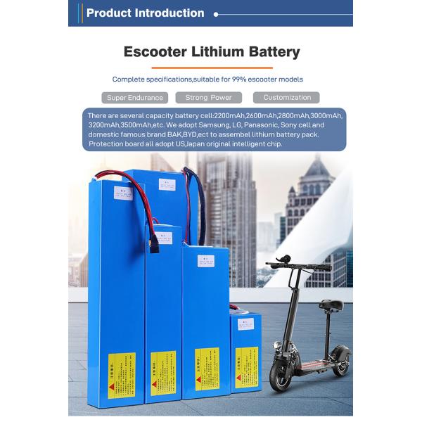 Amped 48v 24v 100ah Lithium Ion Battery for Electric Scooter