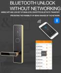 Double - Sided Electronic Entry Door Lock Zinc Alloy For Wooden Iron Door
