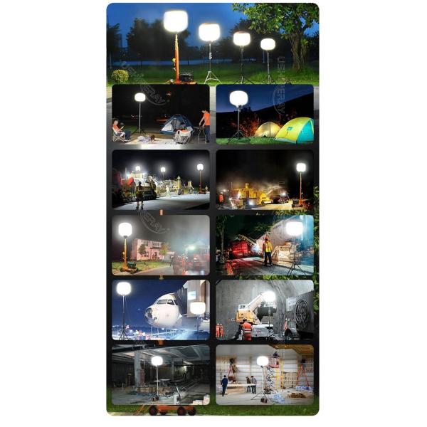 AC240V Balloon LED Light 800 Watt Light Tower Generator Industrial
