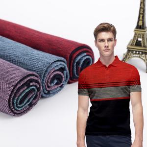 Wholesale Breathable And Sweat-Absorbent Cotton Plain Jersey Striped Knit Fabric For Clothing from china suppliers