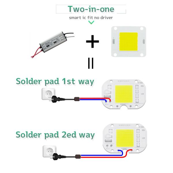 50W 220v Cob Led Module 3000k 20W 30W Solderless For Grow Light/