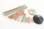 Copper Zinc Coated Metal Soft CD Weld Pins