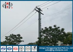 Wholesale 10KV Hot Dip Galvanized Electrical Power Pole Made Of Hot Roll Steel Q235 from china suppliers
