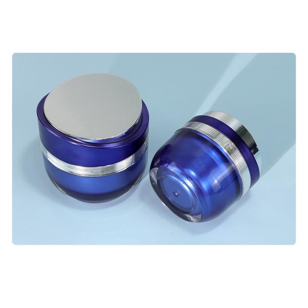 Custom Skincare Bottles Packaging Containers For Cosmetics Screen Printing Acrylic MS Cylinder