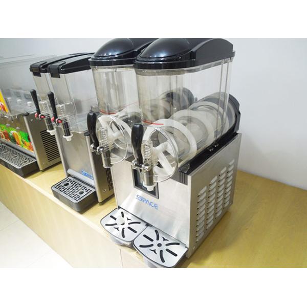 220V Commercial Slush Machine Frozen Drink Maker With 2 Tank Single Phase
