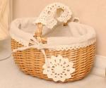 Handmade Natural Willow Wicker Picnic Basket Cheap Lunch Bags Hot sale products