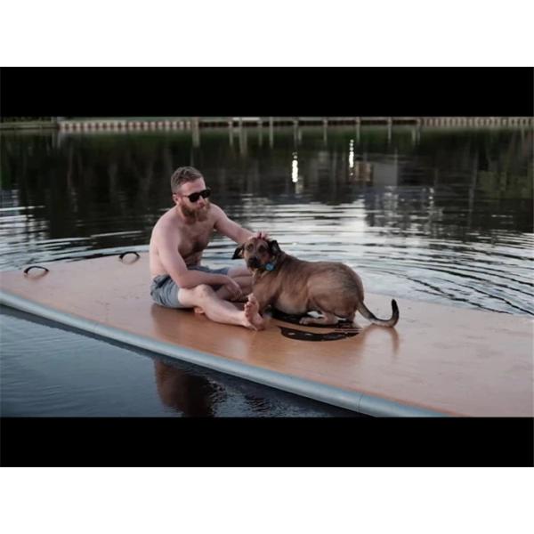 Customized PVC And Drop Stitch Inflatable Swim Dock