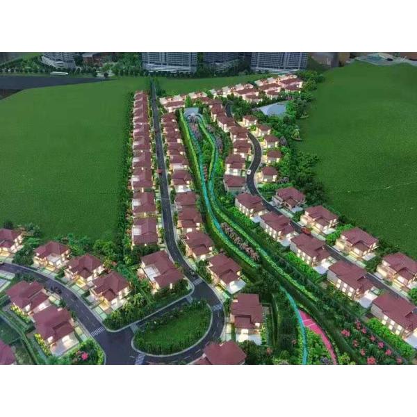 1/300 Scale Real Estate Development Model For Villas Size 2.6x2.0m