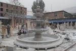 Large Marble Column Stone Pillar Water Fountain Pool Size