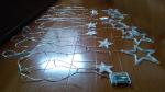 USB and battery powered star curtain light with flash function