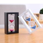 Decorative Wooden Hourglass Sand Timer 10 15 30 Minute For Business Gifts