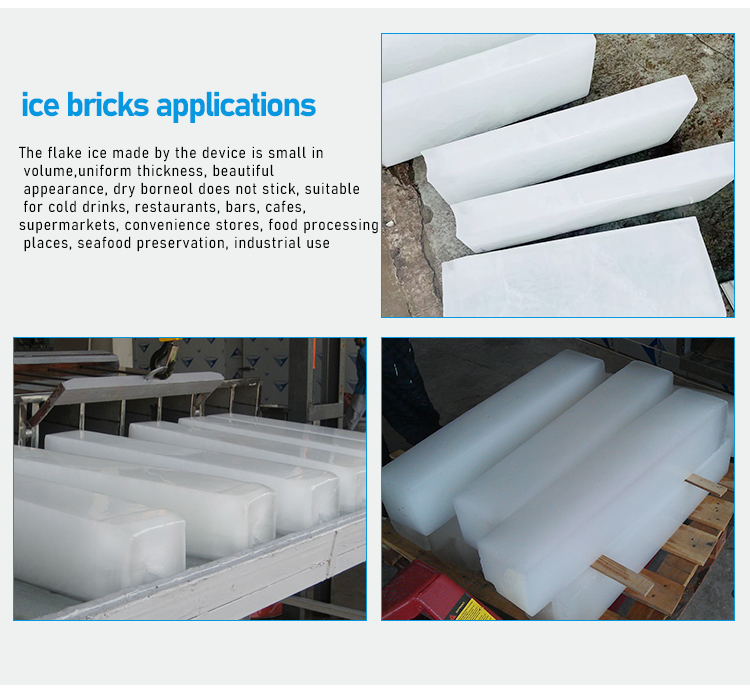 Automatically Industrial Ice Block Making Machine For Supermarkets Fishery Food Processing