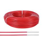 Red AC 600V High Temp Lead Wire Stranded 30 AWG Insulated Wire