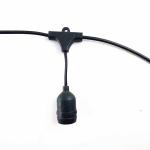 Hot sale black pendant Lamp extension cord 0.5m-10m copper Loft Lights cable