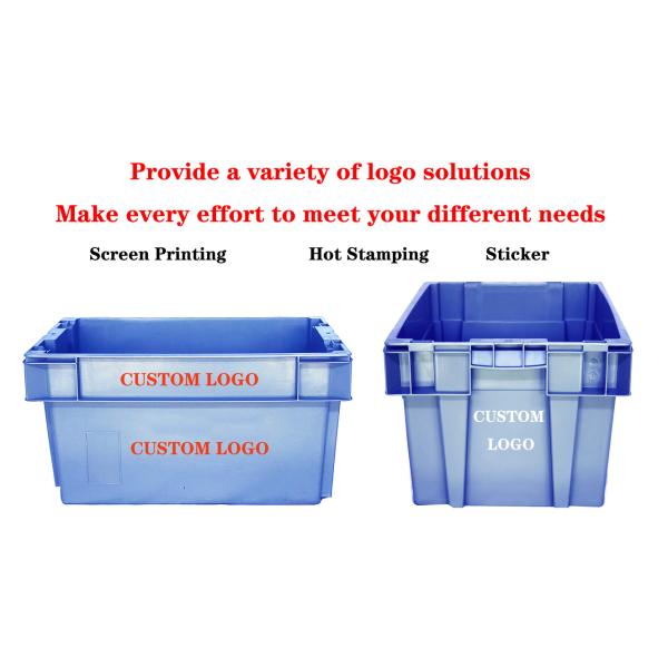 600*300mm Nestable Storage Plastic Moving Stackable Heavy Duty Container