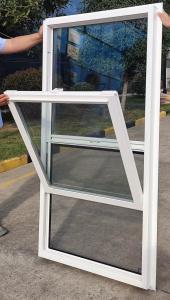 Wholesale American Style sashSingle Hung Vinyl Windows PVC Vertical Up And Down Windows from china suppliers