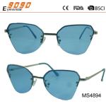 New arrival and hot sale of blue metal sunglasses, UV 400 Protection Lens