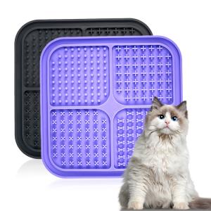 Wholesale Pet Bowls Silicone Slow Feeder LCD Display DogLicking Mat Dog Lick Pad Interactive from china suppliers