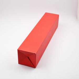 Wholesale Custom Red Single Bottle Gift Box For Champagne Smooth Surface from china suppliers