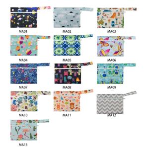 Wholesale 15x18cm Mini washable reusable menstrual pads Cloth Bag sanitary Zipper Waterproof from china suppliers