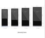 Super Market 55 Inch Floor Standing LCD Digital Signage Display