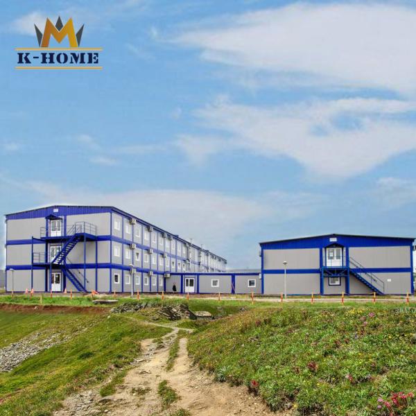 Portable Accommodation Units Steel Frame House For Pipeline Project