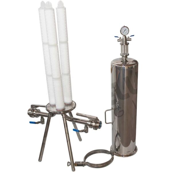 Stainless Steel 304/316 Micro-filter Housing for Heavy-Duty Liquid Filtration