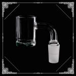 Real USA Opaque Nails domeless Flat Top Quartz Banger Green 4mm bottom
