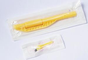 Wholesale Disposable manual tattoo pen in professinal , yellow Microshading Handpiece and detachable from china suppliers