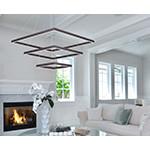 Smart Simple Square Modern Ring Light For Bedroom 3000K